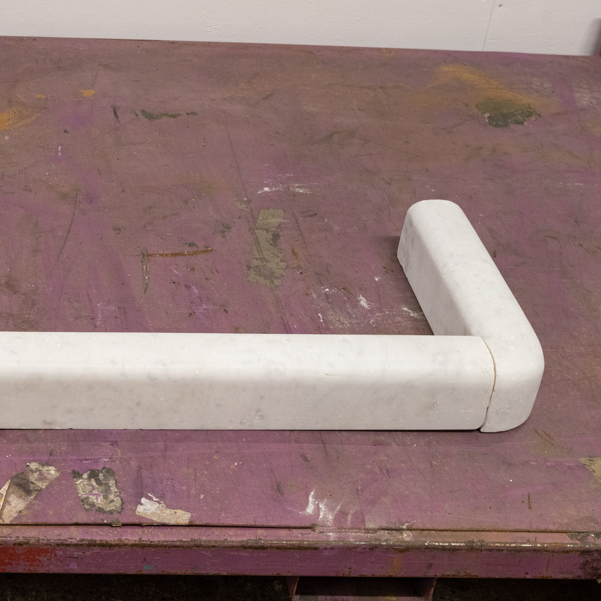 Antique Carrara Marble Fender |  Fireplace Curb Fender | The Architectural Forum