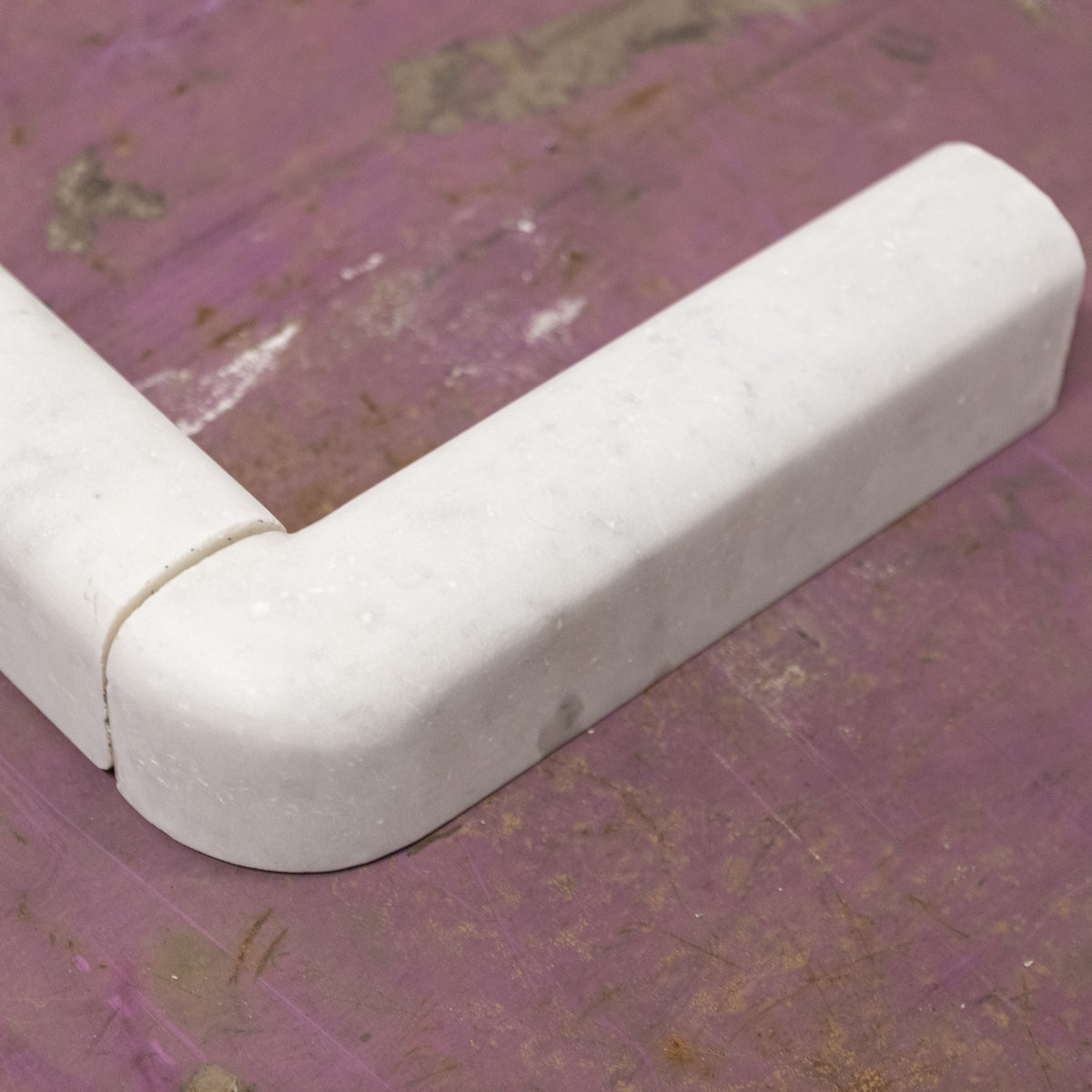 Antique Carrara Marble Fender |  Fireplace Curb Fender | The Architectural Forum