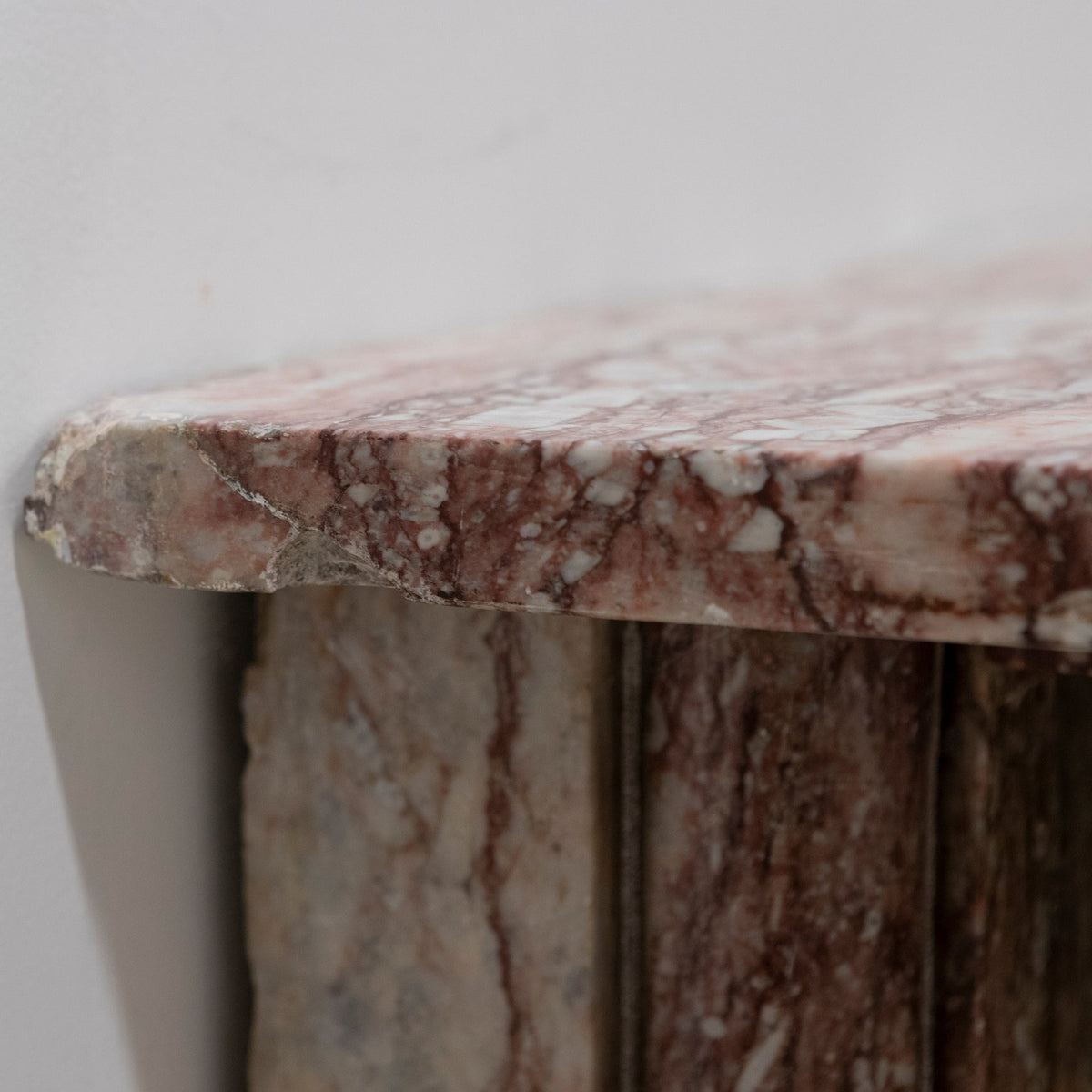 Antique Rojo Alicante Marble Fireplace Surround with Columns | The Architectural Forum