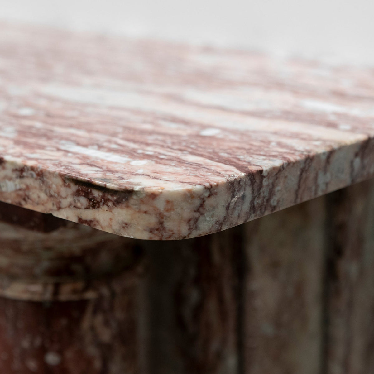 Antique Rojo Alicante Marble Fireplace Surround with Columns | The Architectural Forum