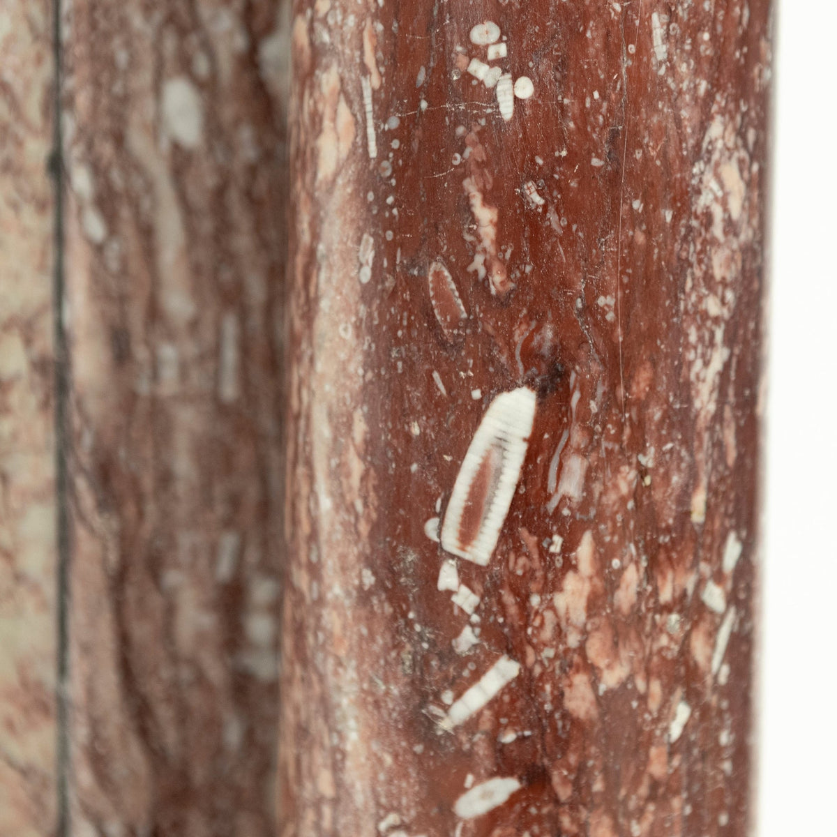Antique Rojo Alicante Marble Fireplace Surround with Columns | The Architectural Forum