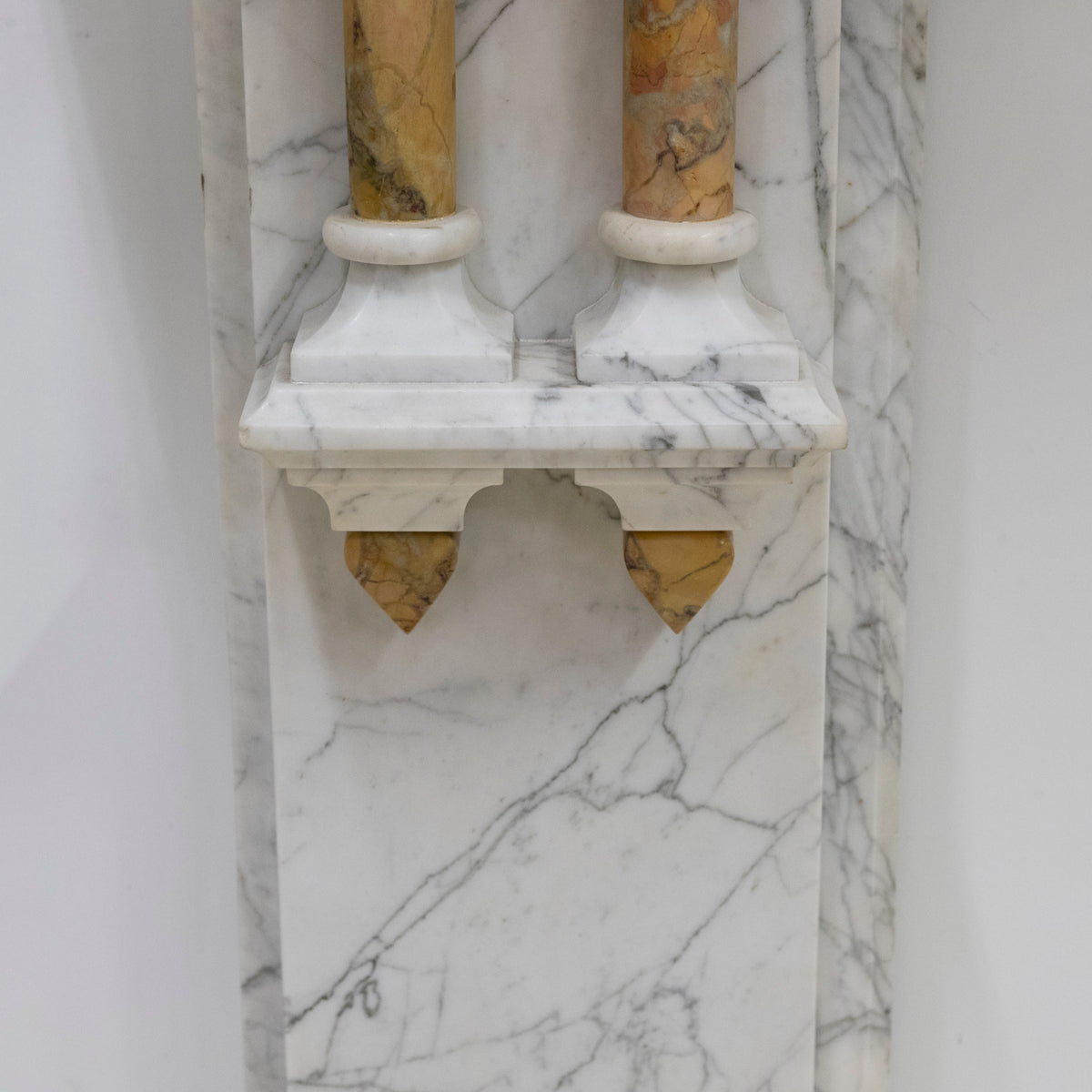 Antique Fireplace Surround With Sienna Marble Columns | The Architectural Forum