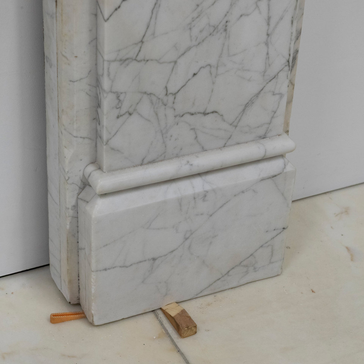 Antique Fireplace Surround With Sienna Marble Columns | The Architectural Forum
