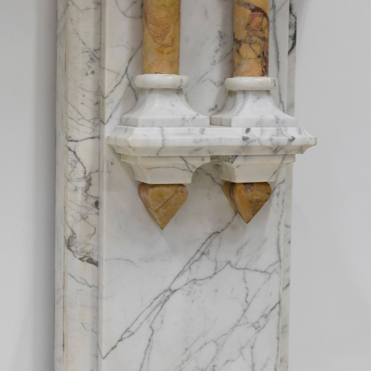 Antique Fireplace Surround With Sienna Marble Columns | The Architectural Forum