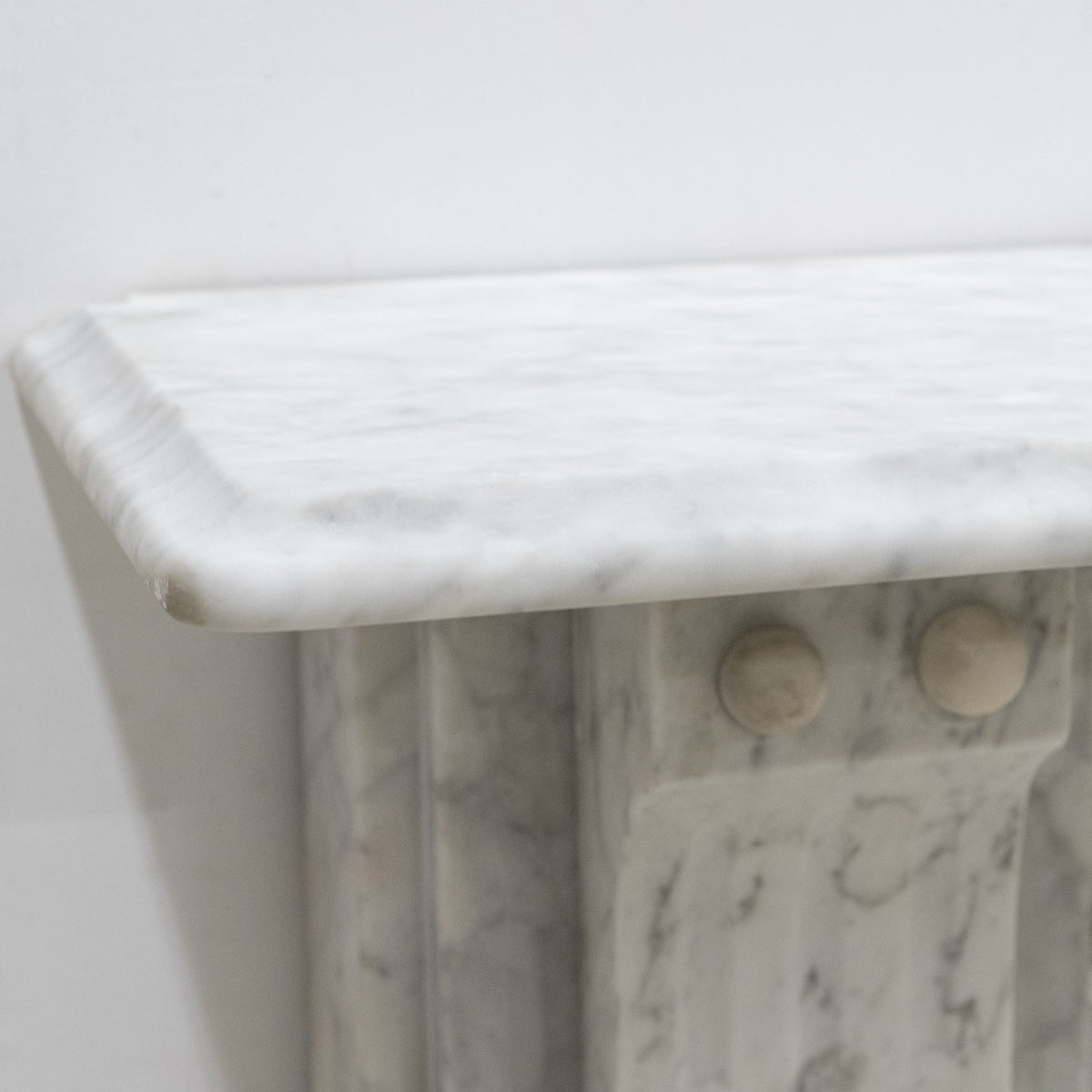 Antique Victorian Carrara Marble Fireplace Surround with Corbels | The Architectural Forum