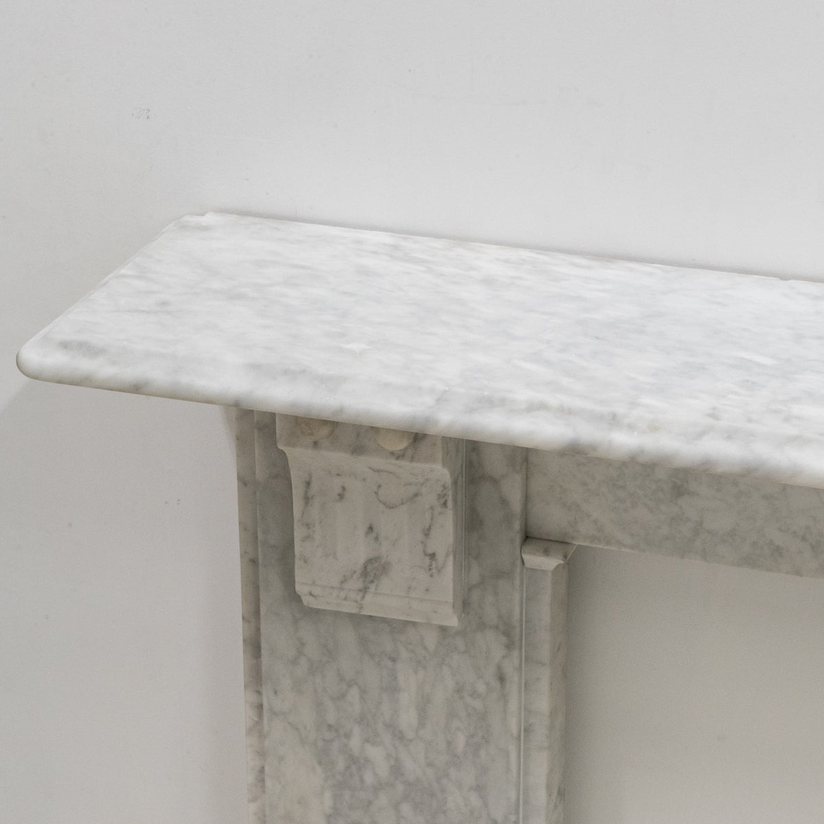 Antique Victorian Carrara Marble Fireplace Surround with Corbels | The Architectural Forum