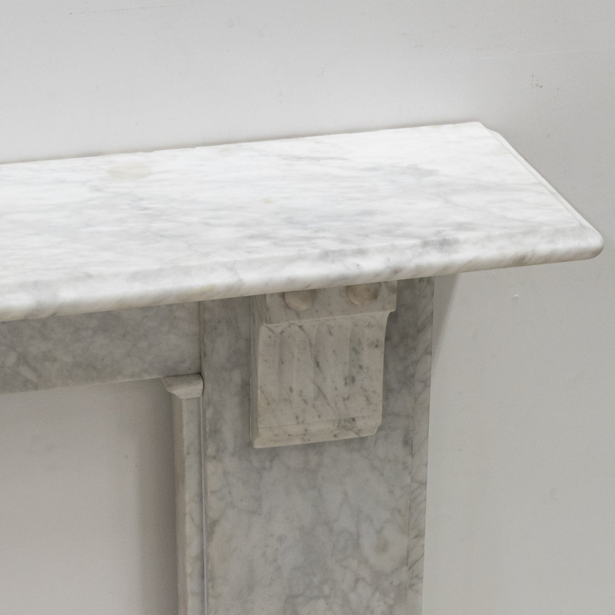 Antique Victorian Carrara Marble Fireplace Surround with Corbels | The Architectural Forum