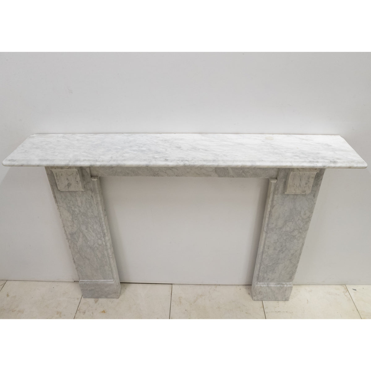 Antique Victorian Carrara Marble Fireplace Surround with Corbels | The Architectural Forum