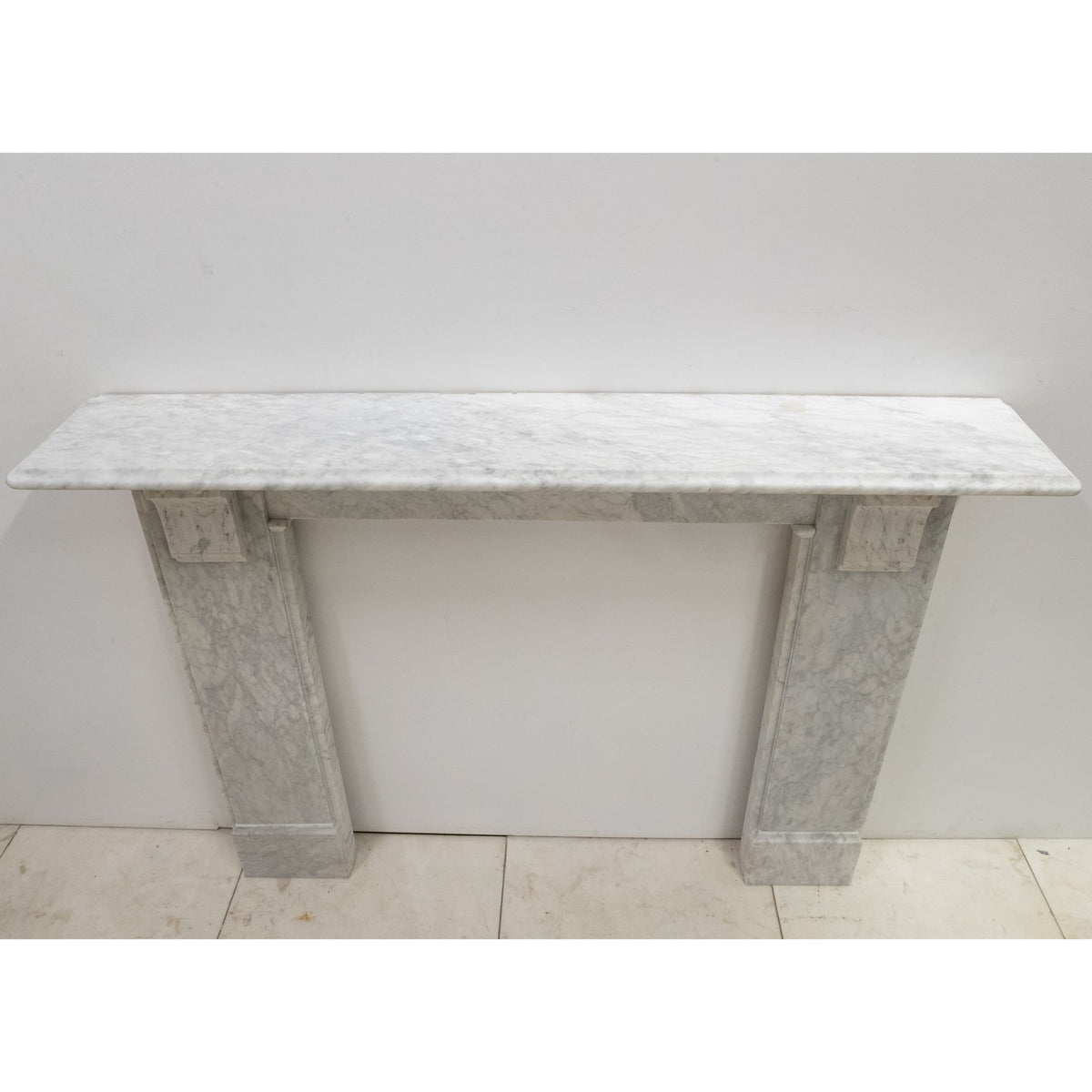 Antique Victorian Carrara Marble Fireplace Surround with Corbels | The Architectural Forum