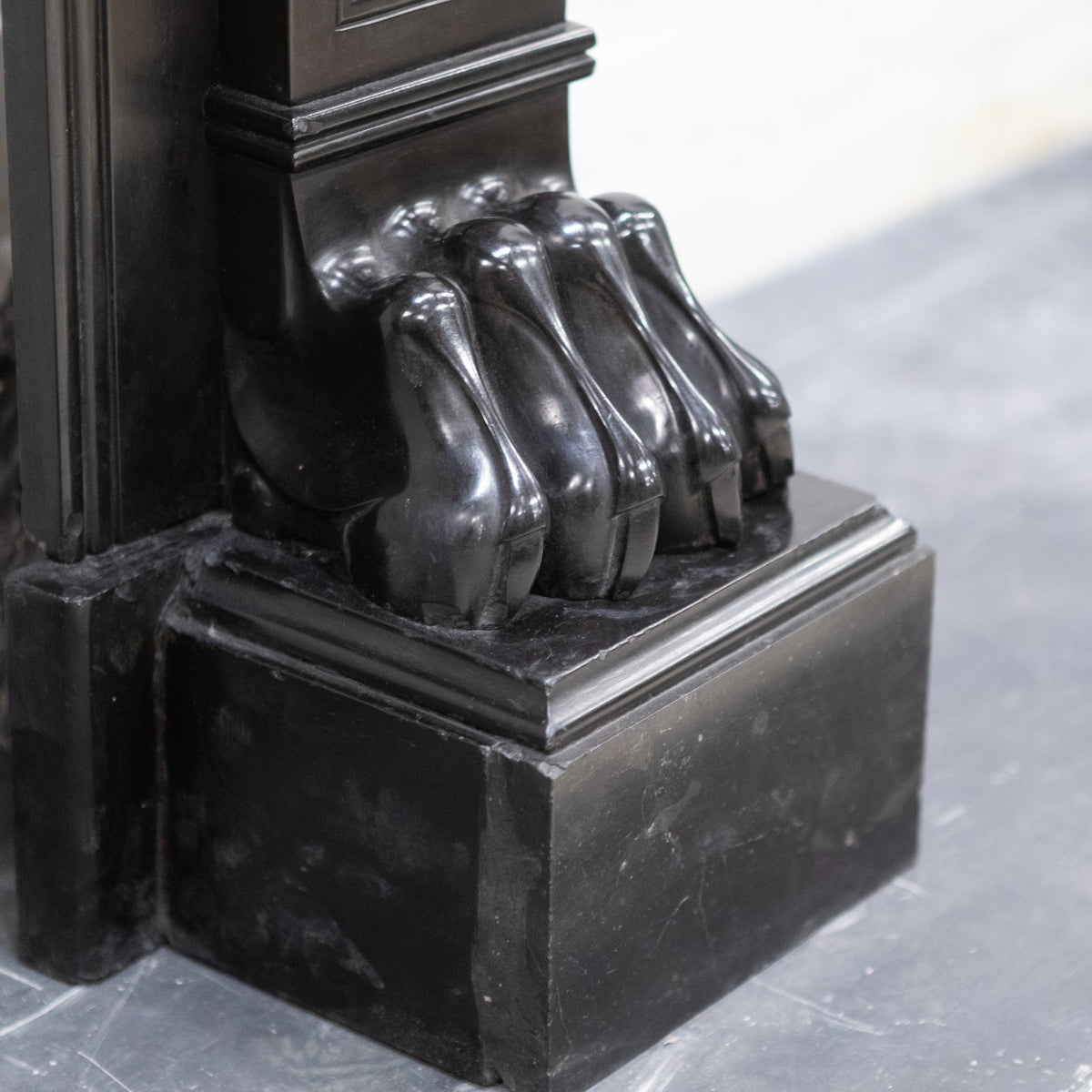 Antique Black Belgian Marble Napoleon III Style Fire Surround | The Architectural Forum