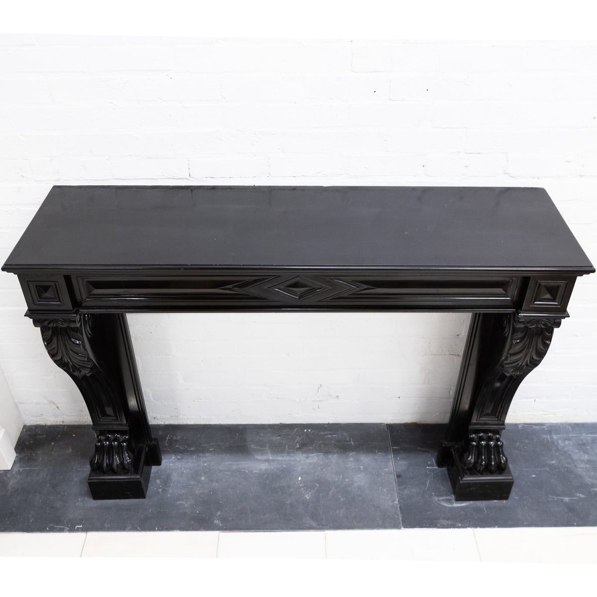 Antique Black Belgian Marble Napoleon III Style Fire Surround | The Architectural Forum