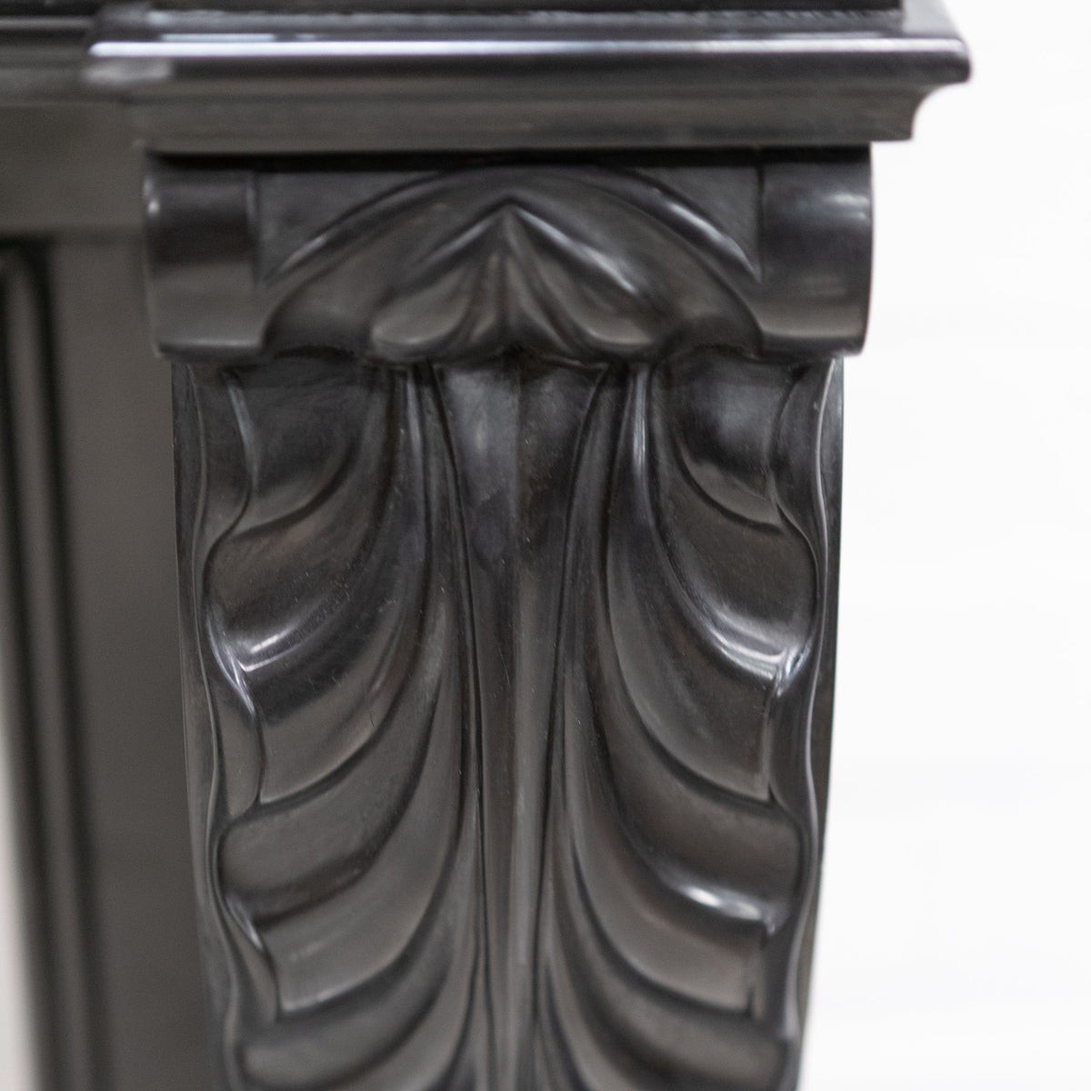 Antique Black Belgian Marble Napoleon III Style Fire Surround | The Architectural Forum