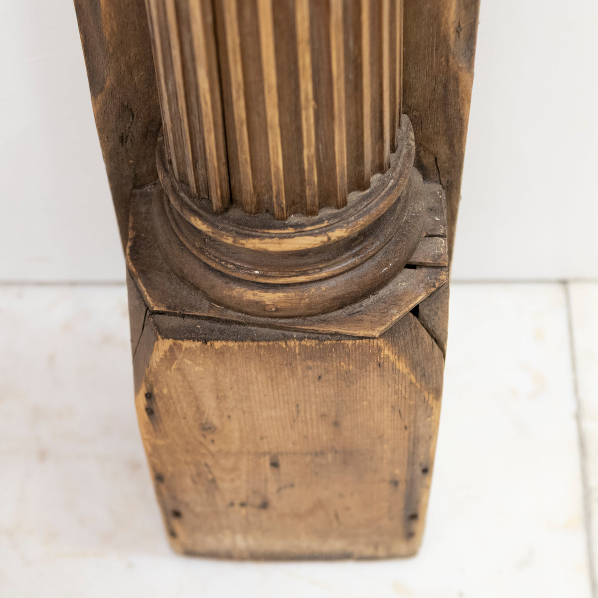 Antique Carved Oak &amp; Pine Jacobean Style Fireplace Surround | The Architectural Forum