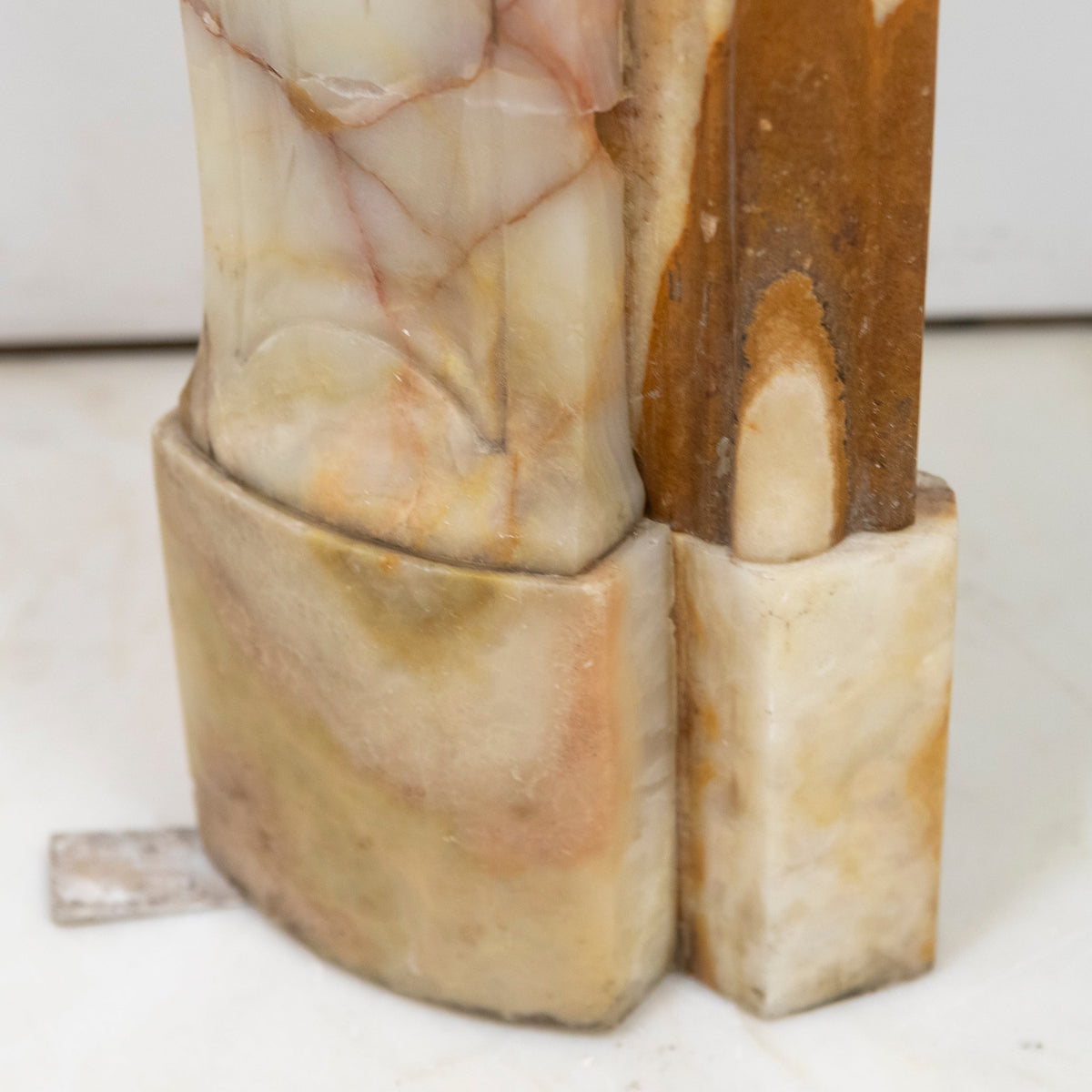 Superb French Louis Style Carved Onyx Fireplace Surround