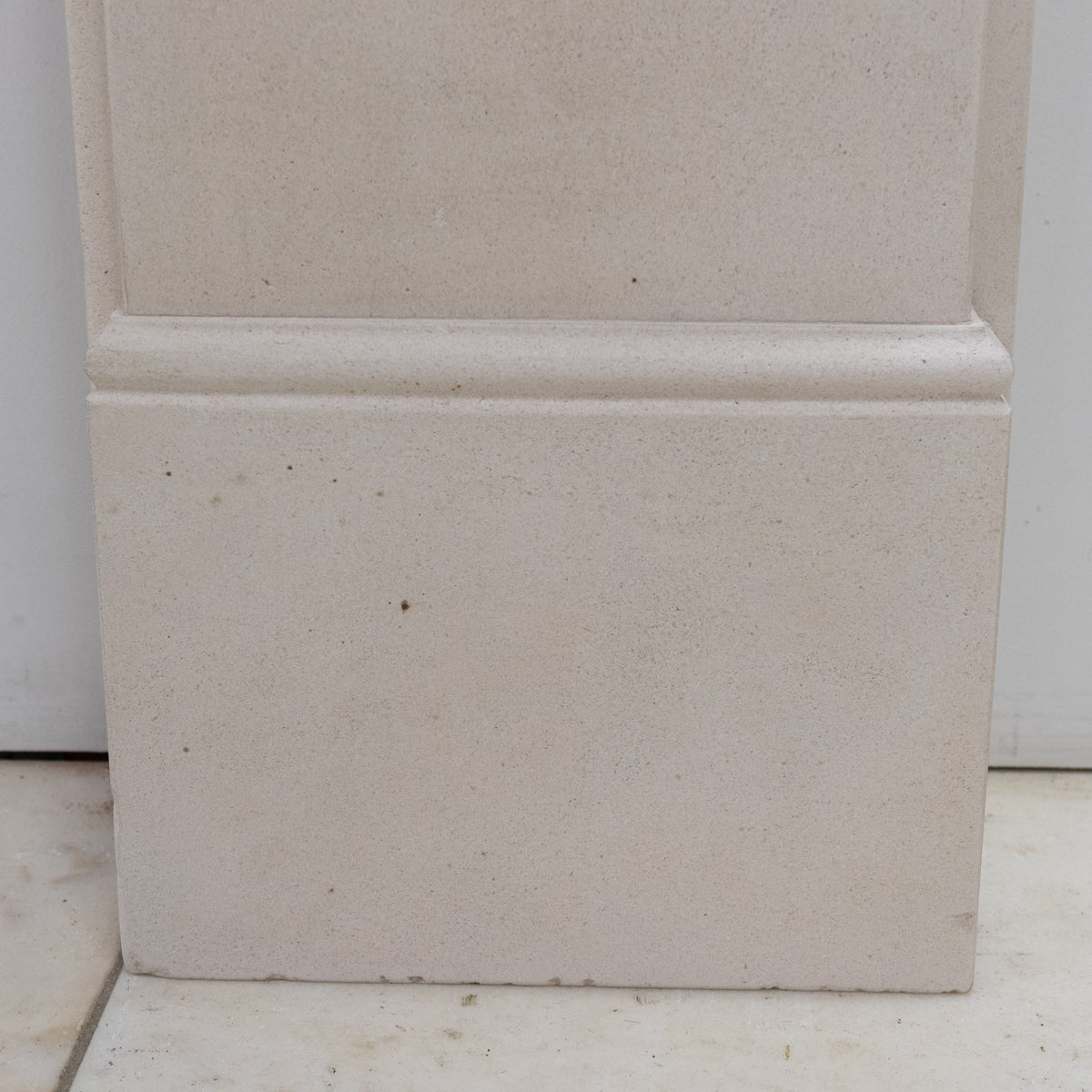 Reclaimed Victorian Style Carved Limestone Surround with Corbels