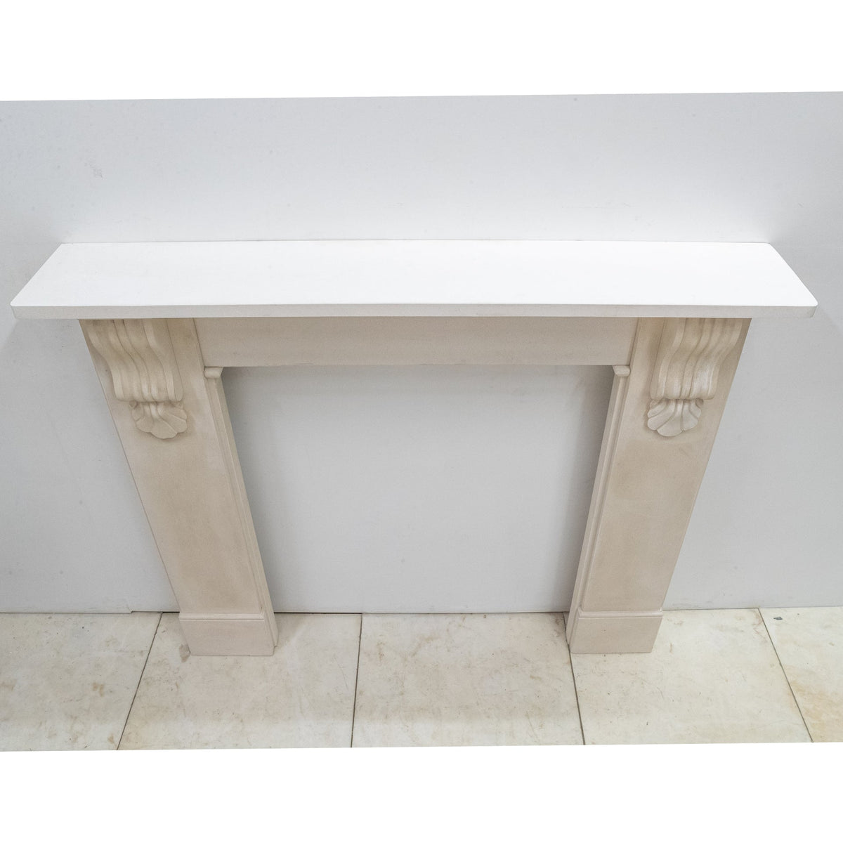 Reclaimed Victorian Style Carved Limestone Surround with Corbels | The Architectural Forum