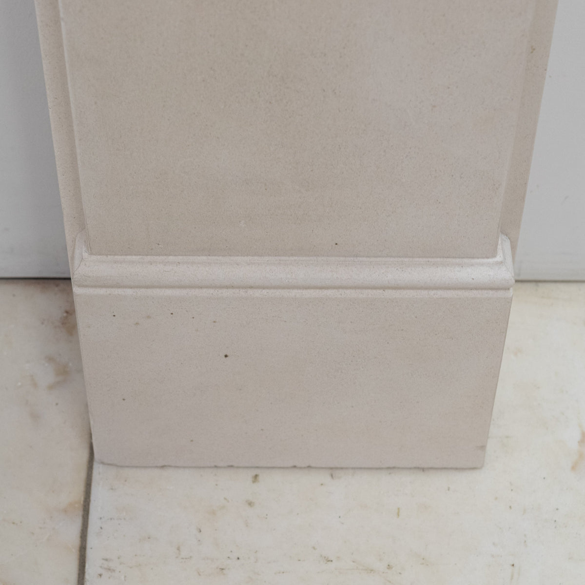 Reclaimed Victorian Style Carved Limestone Surround with Corbels