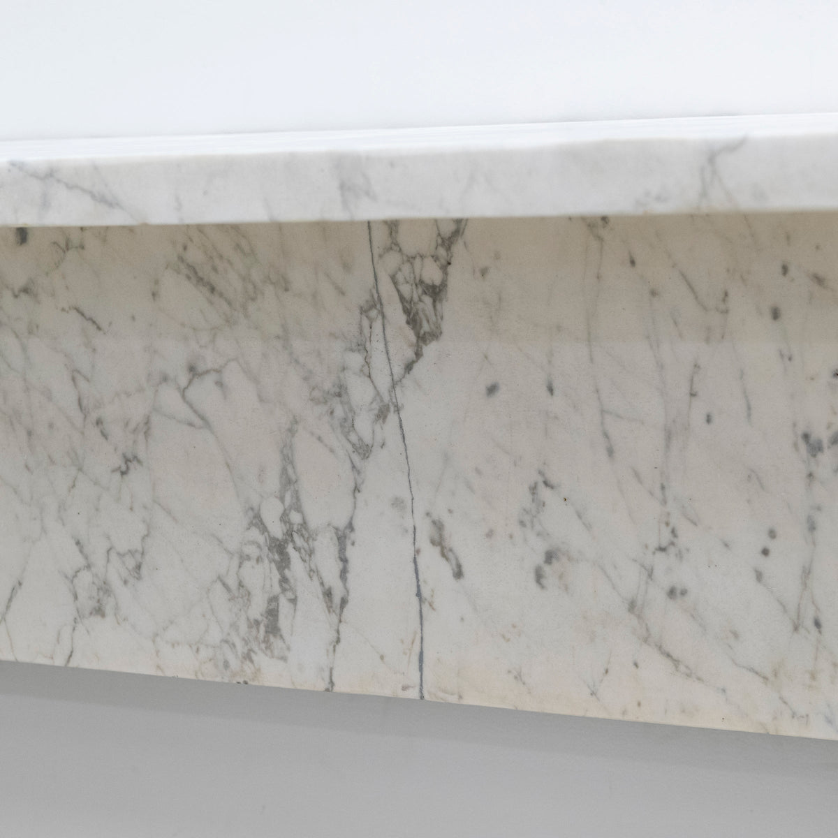 Large Antique Victorian Pencilvein Marble Corbel Fireplace Surround