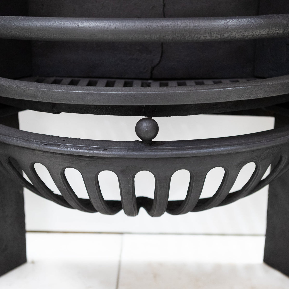 Antique Georgian Polished Hob Grate with Brass Mounts | The Architectural Forum