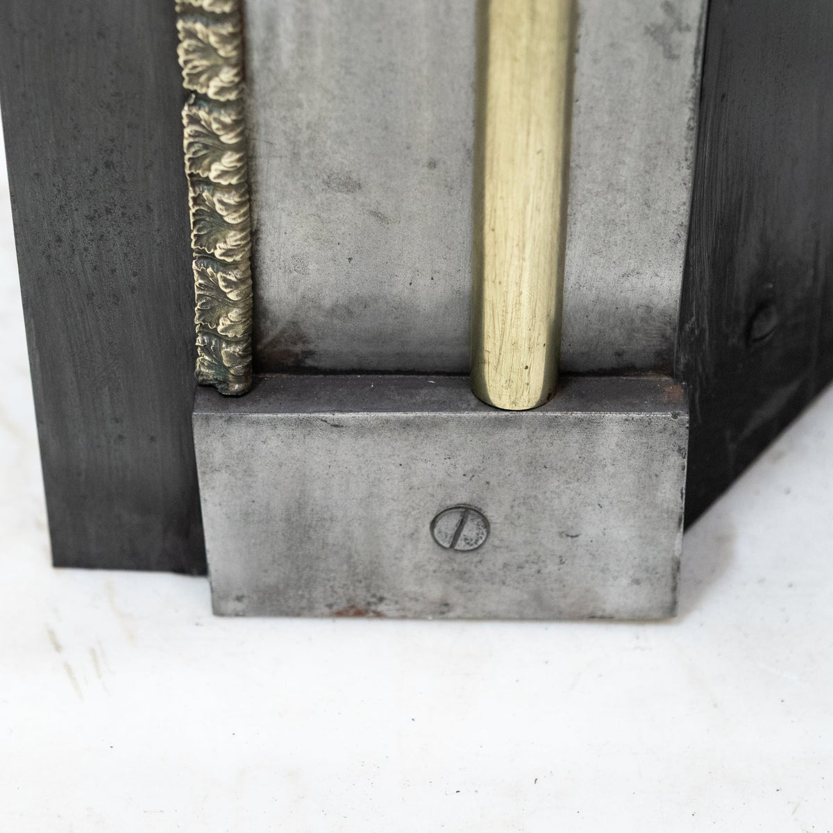 Antique Georgian Polished Hob Grate with Brass Mounts | The Architectural Forum