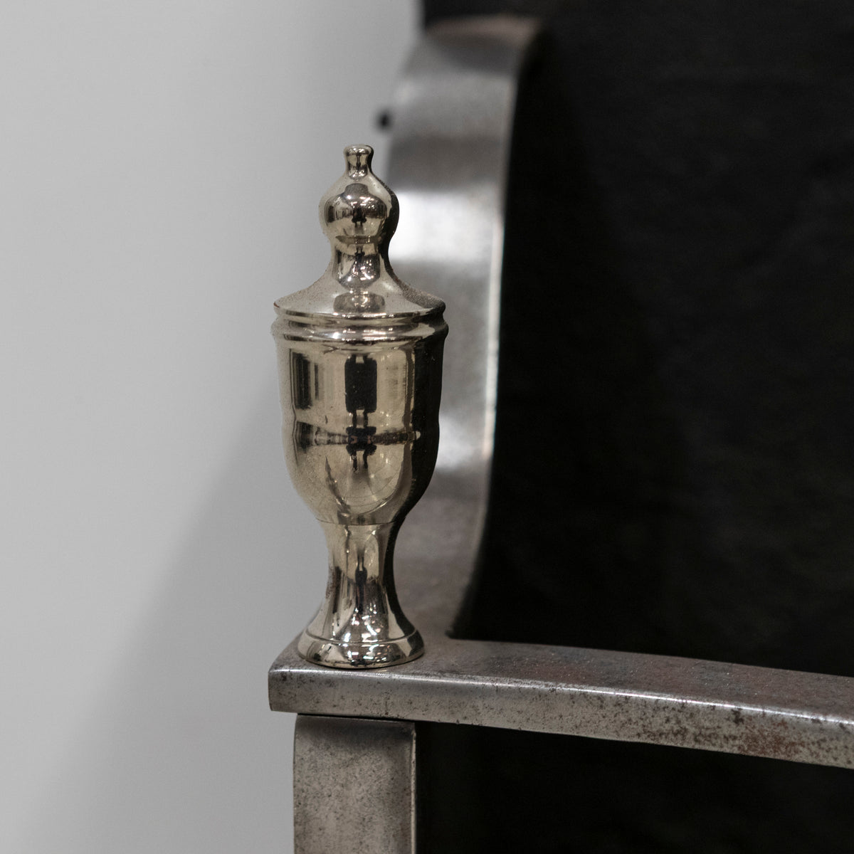 Reclaimed Georgian Style Polished Steel Fire Basket | The Architectural Forum