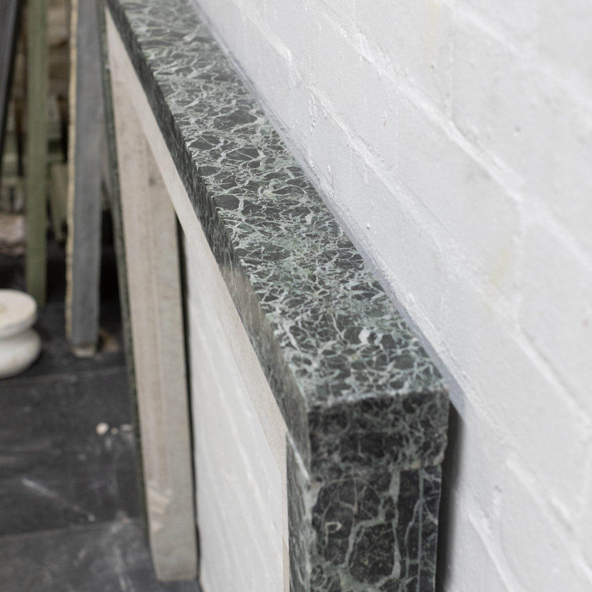 Early 20th Century Portland Stone &amp; Verdi Marble Fireplace Surround | The Architectural Forum