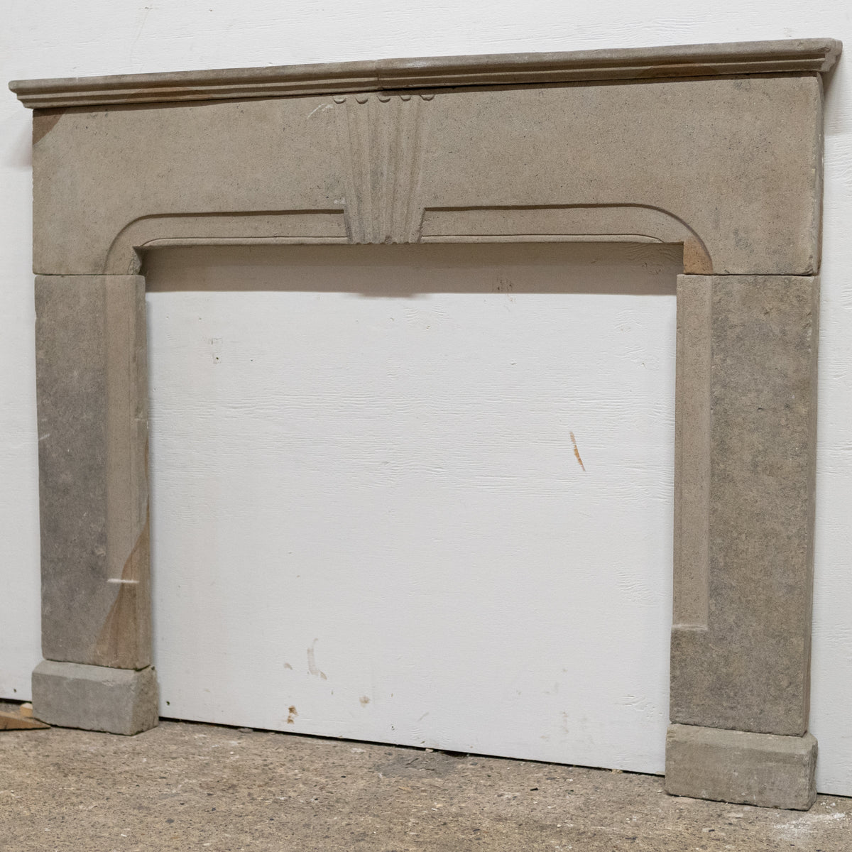 Rare Antique Queen Anne Stone Fireplace Surround | The Architectural Forum