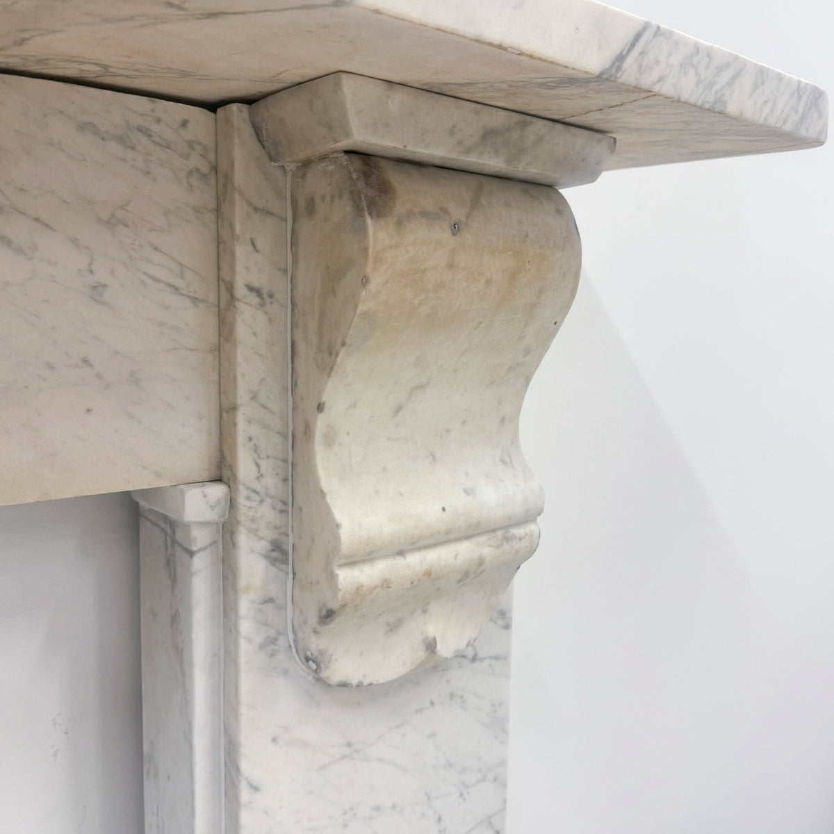 Antique Carrara Marble Surround with Corbels | The Architectural Forum