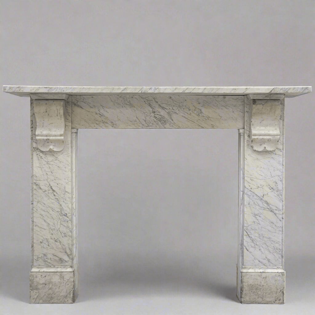 Antique Carrara Marble Surround with Corbels | The Architectural Forum