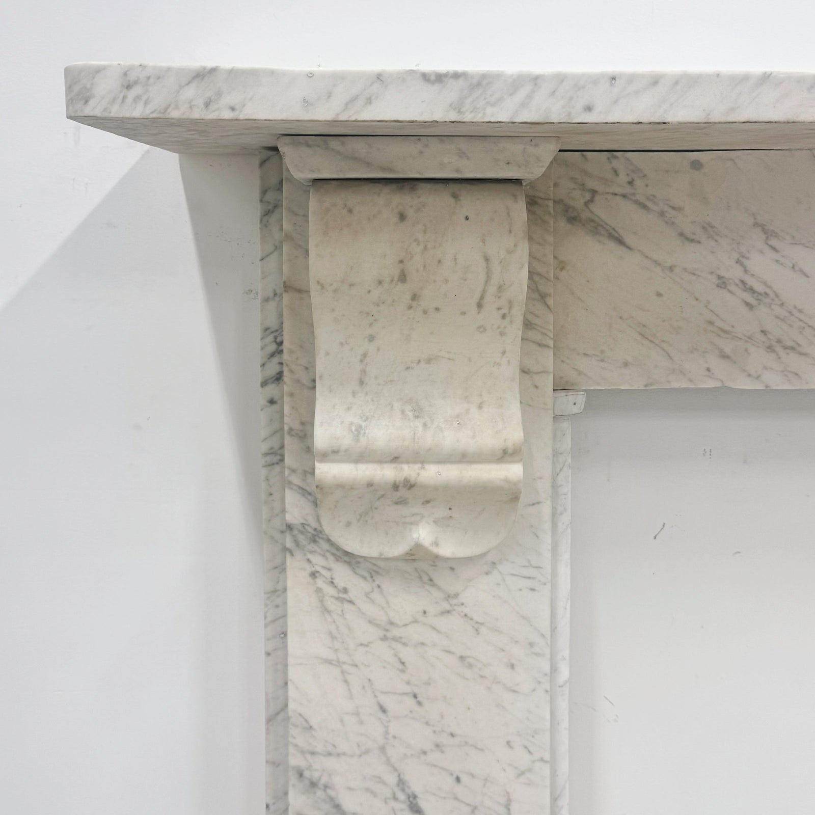 Antique Carrara Marble Surround with Corbels | The Architectural Forum