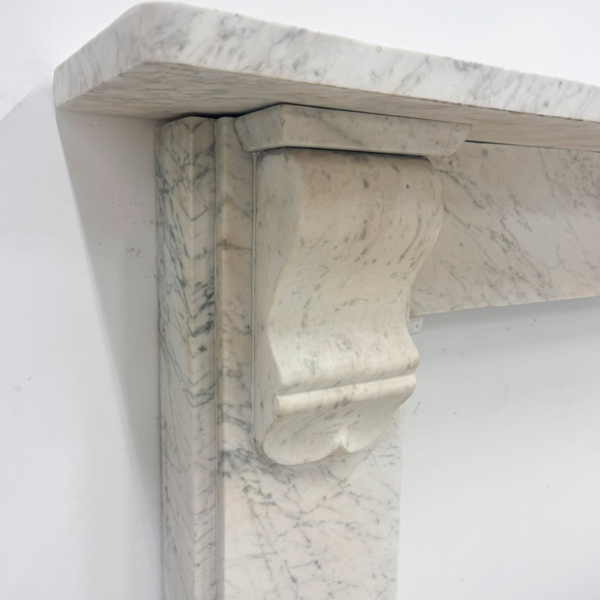 Antique Carrara Marble Surround with Corbels | The Architectural Forum