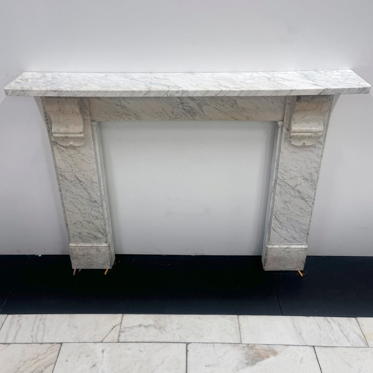 Antique Carrara Marble Surround with Corbels | The Architectural Forum