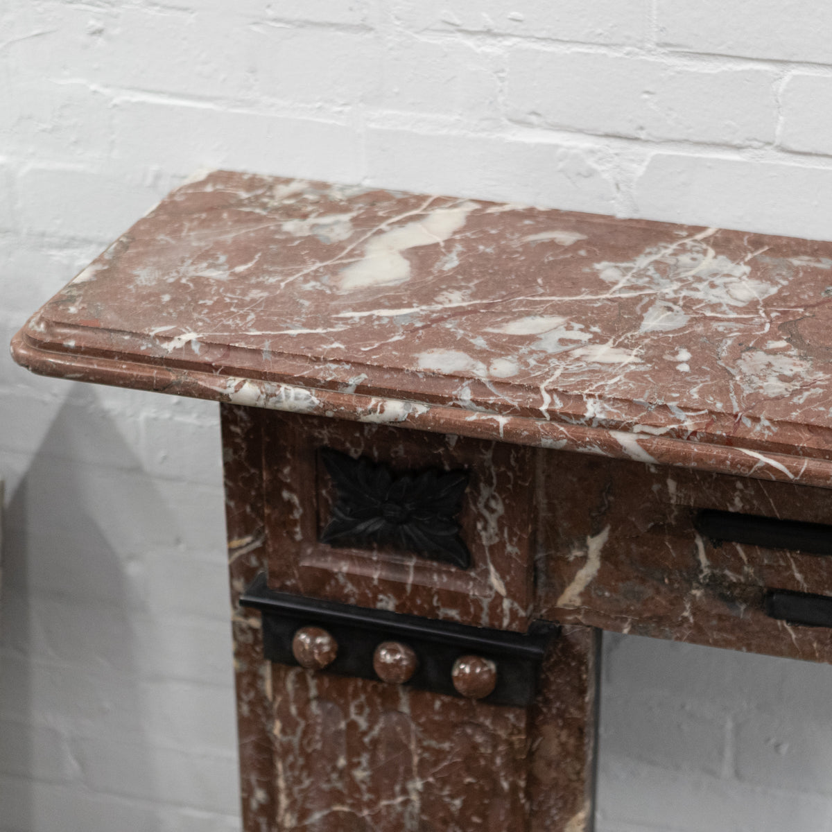 Antique Edwardian Rouge Royal Red Marble Fireplace | The Architectural Forum