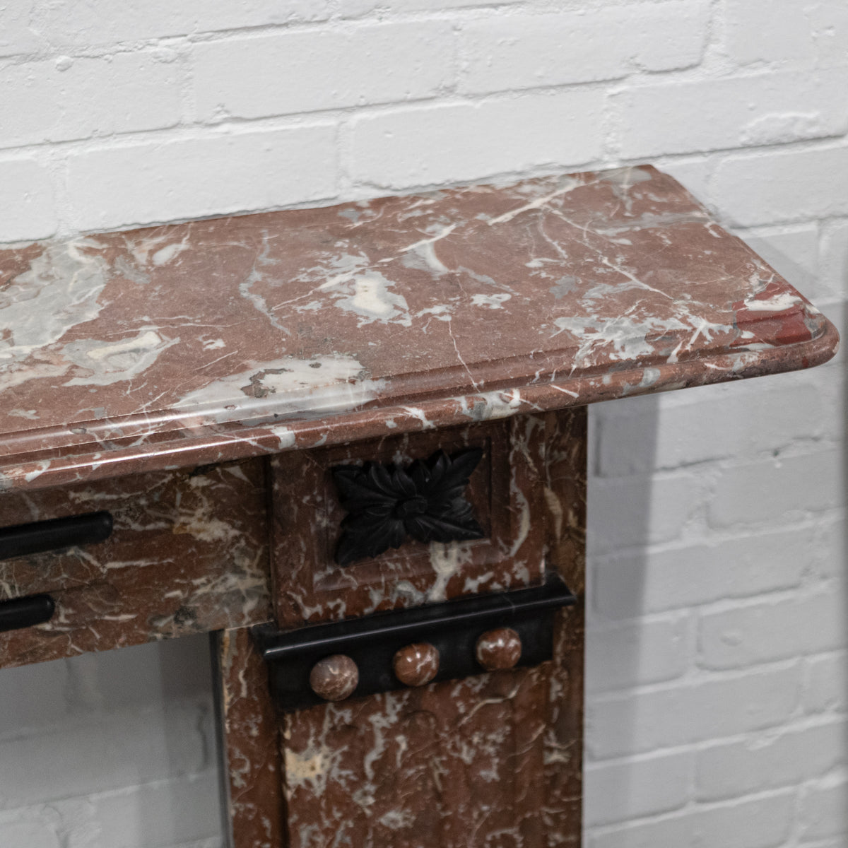 Antique Edwardian Rouge Royal Red Marble Fireplace | The Architectural Forum