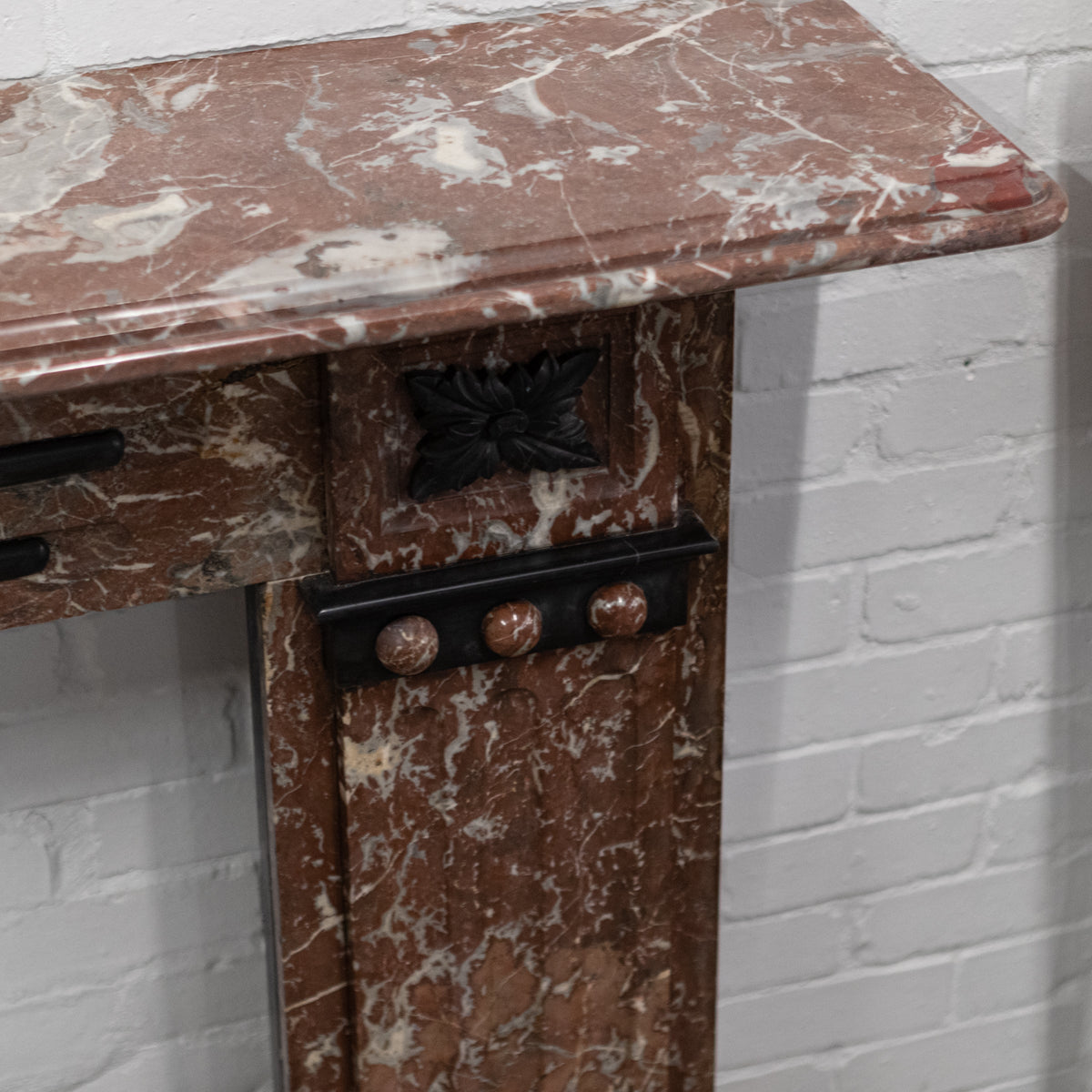 Antique Edwardian Rouge Royal Red Marble Fireplace | The Architectural Forum