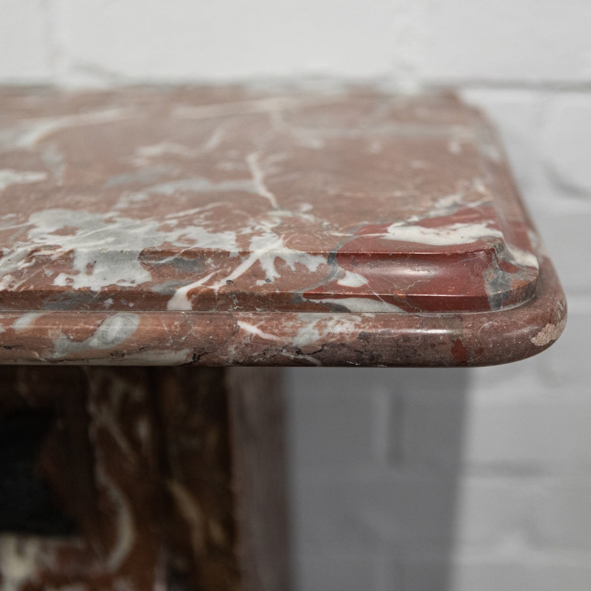 Antique Edwardian Rouge Royal Red Marble Fireplace | The Architectural Forum