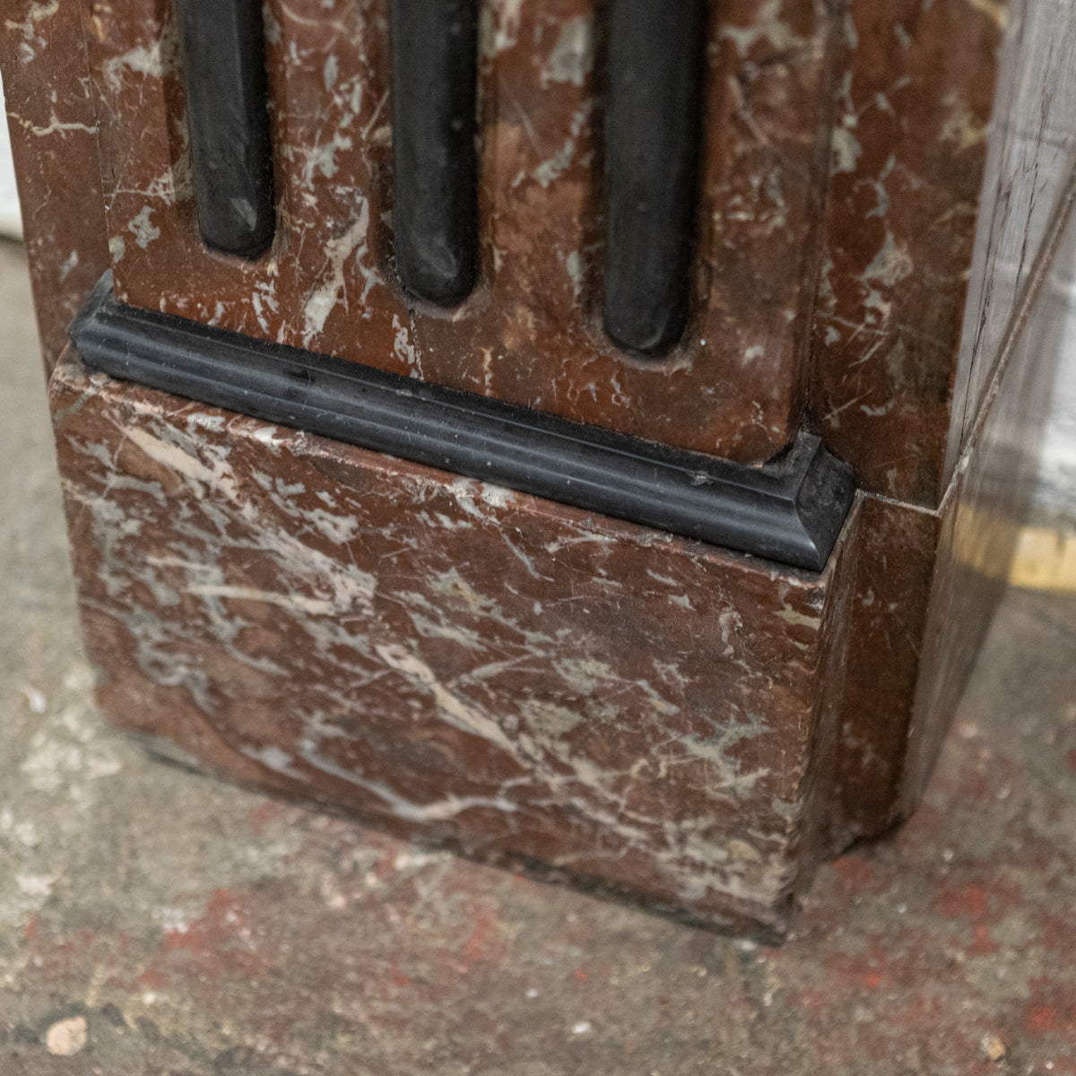 Antique Edwardian Rouge Royal Red Marble Fireplace | The Architectural Forum