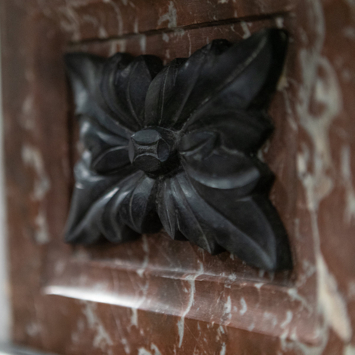 Antique Edwardian Rouge Royal Red Marble Fireplace | The Architectural Forum