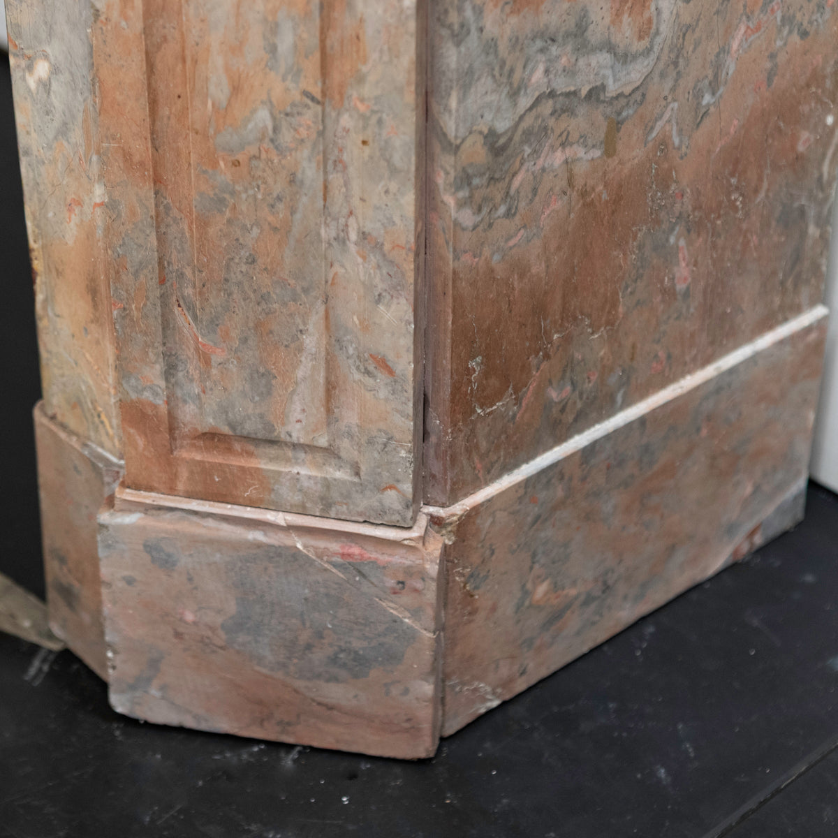 Antique French Style Louis Pompadour Breche Marble Fireplace | The Architectural Forum