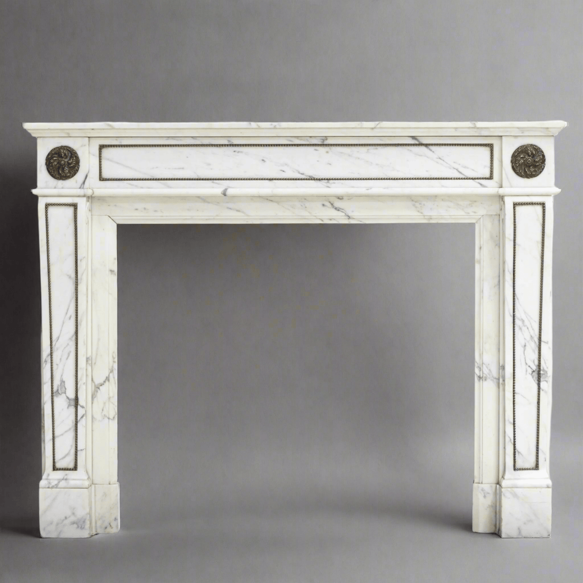 Antique Regency Fireplace Surround with Brass Details | The Architectural Forum