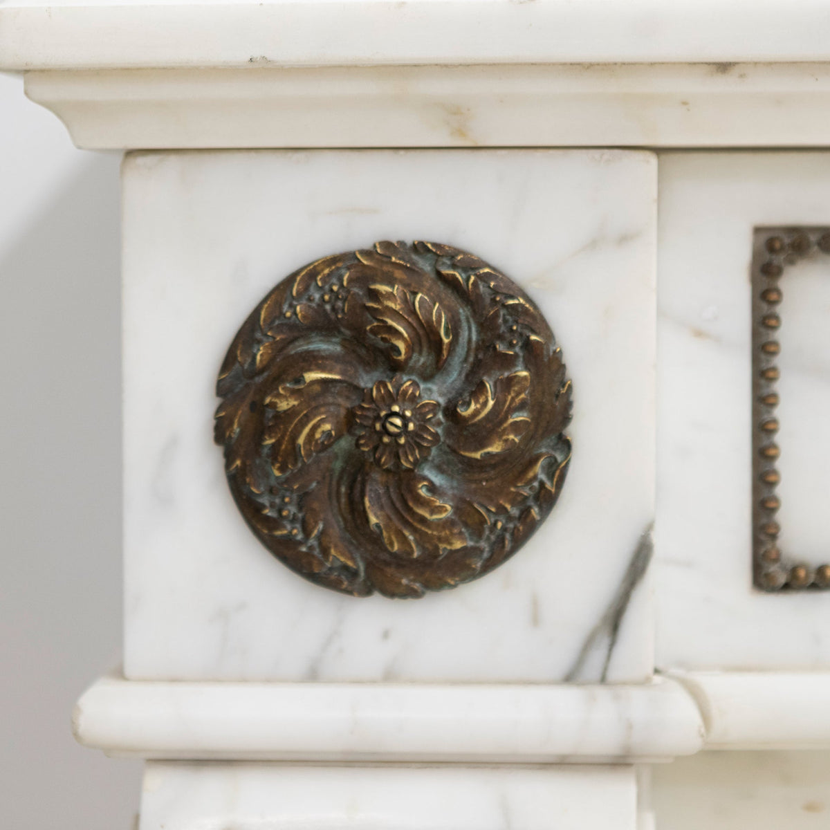 Antique Regency Fireplace Surround with Brass Details | The Architectural Forum