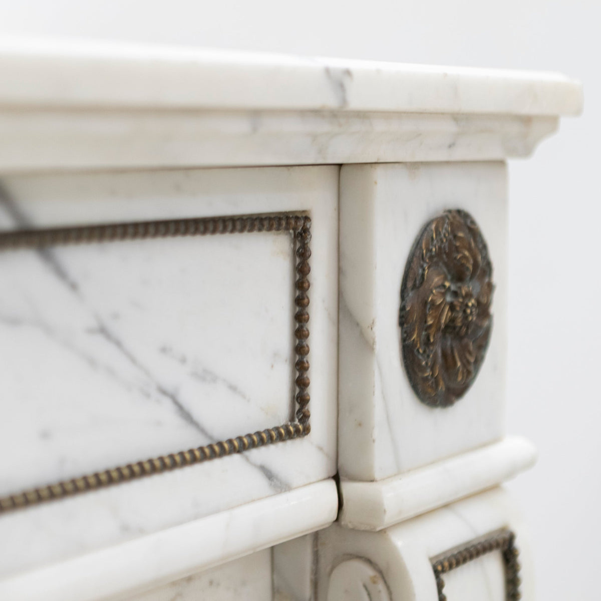 Antique Regency Fireplace Surround with Brass Details | The Architectural Forum