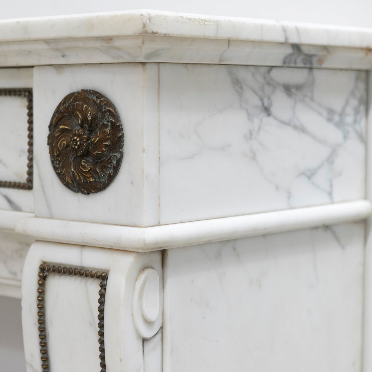 Antique Regency Fireplace Surround with Brass Details | The Architectural Forum