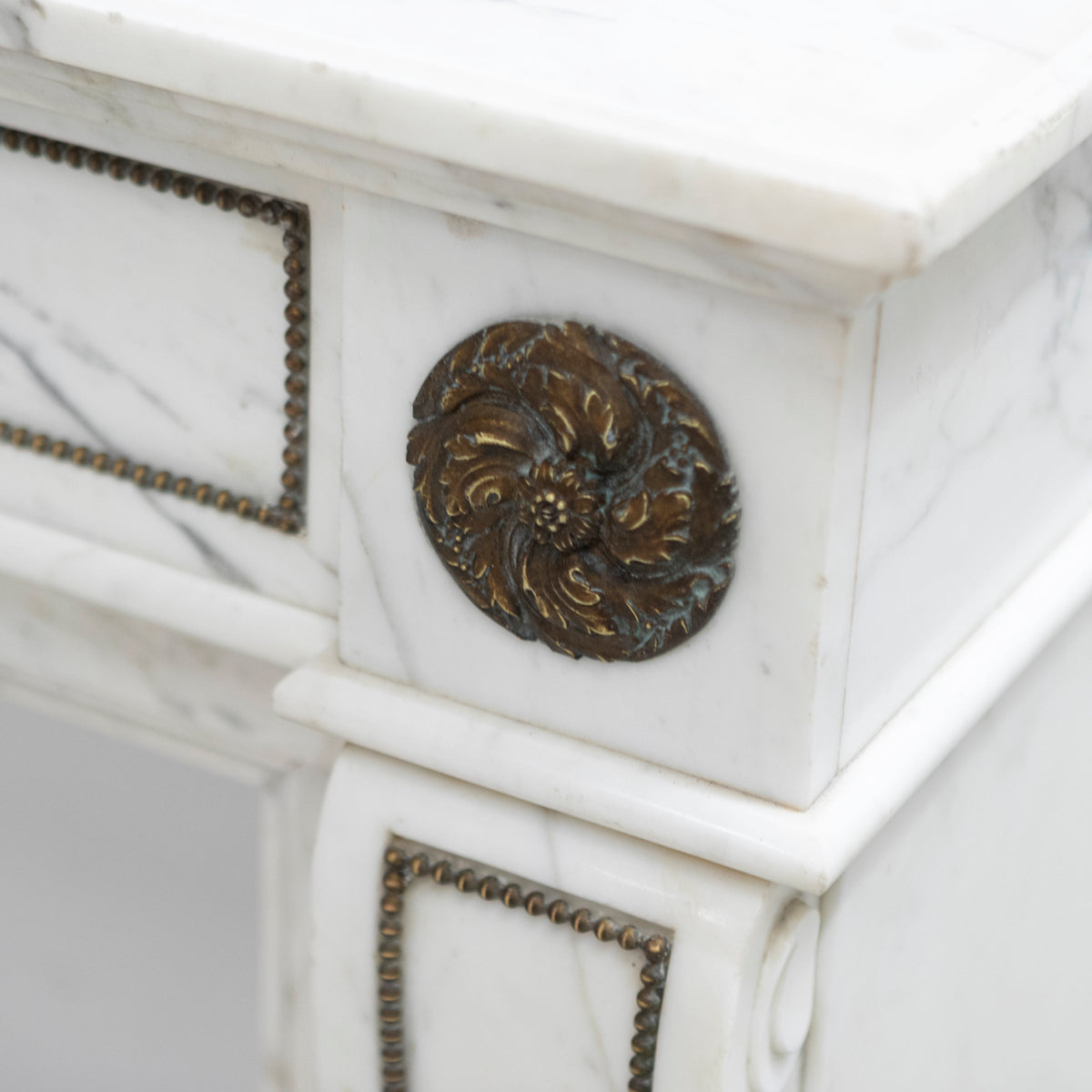 Antique Regency Fireplace Surround with Brass Details | The Architectural Forum