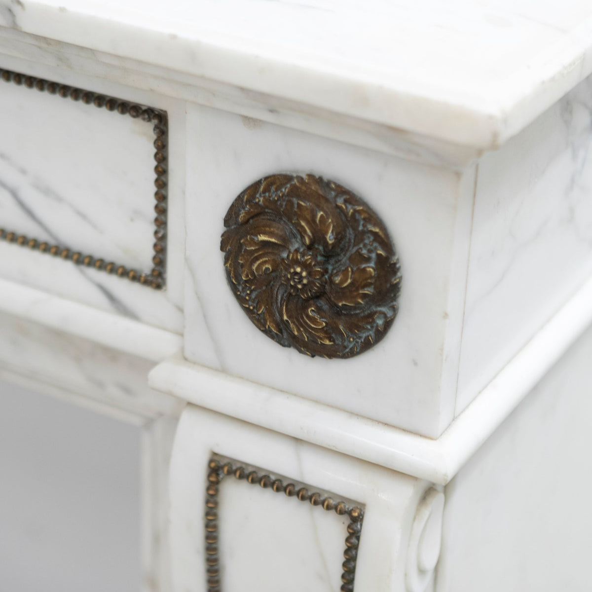 Antique Regency Fireplace Surround with Brass Details | The Architectural Forum
