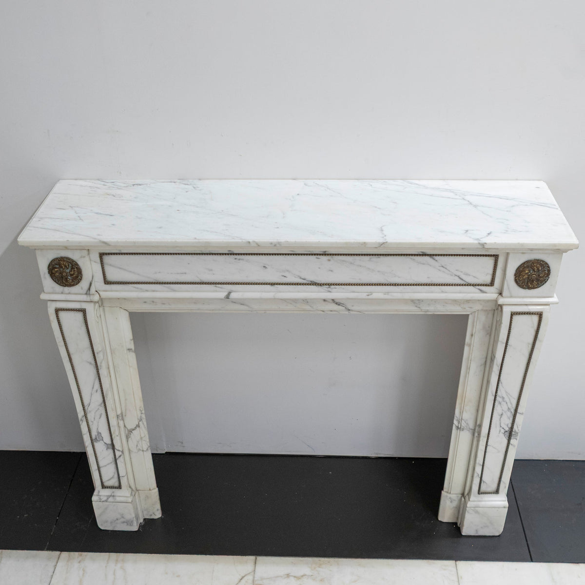 Antique Regency Fireplace Surround with Brass Details | The Architectural Forum