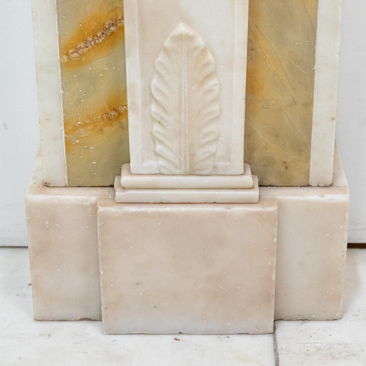 Antique Regency Statuary &amp; Siena Marble Fireplace Surround with Wedgwood Plaque