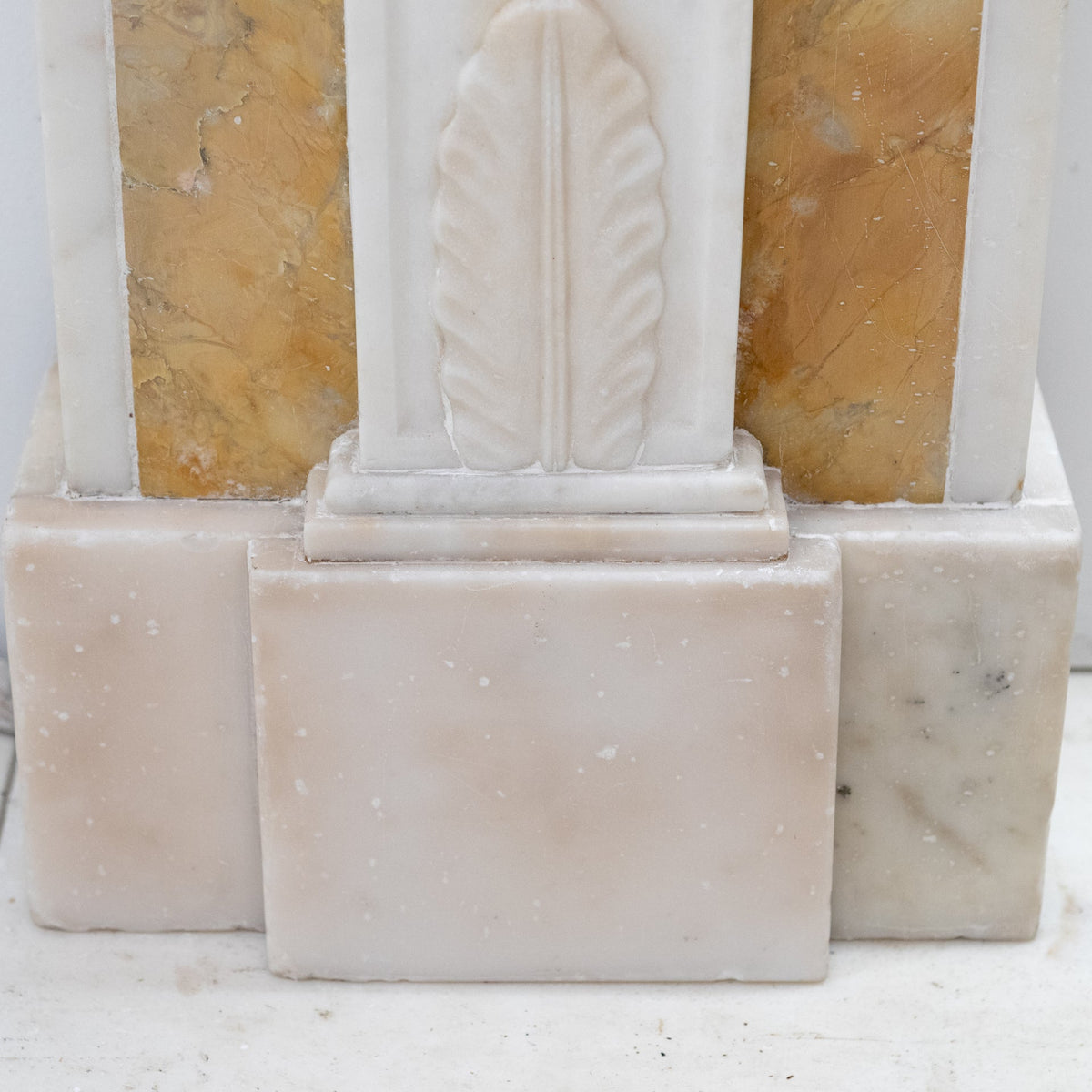 Antique Regency Statuary &amp; Siena Marble Fireplace Surround with Wedgwood Plaque