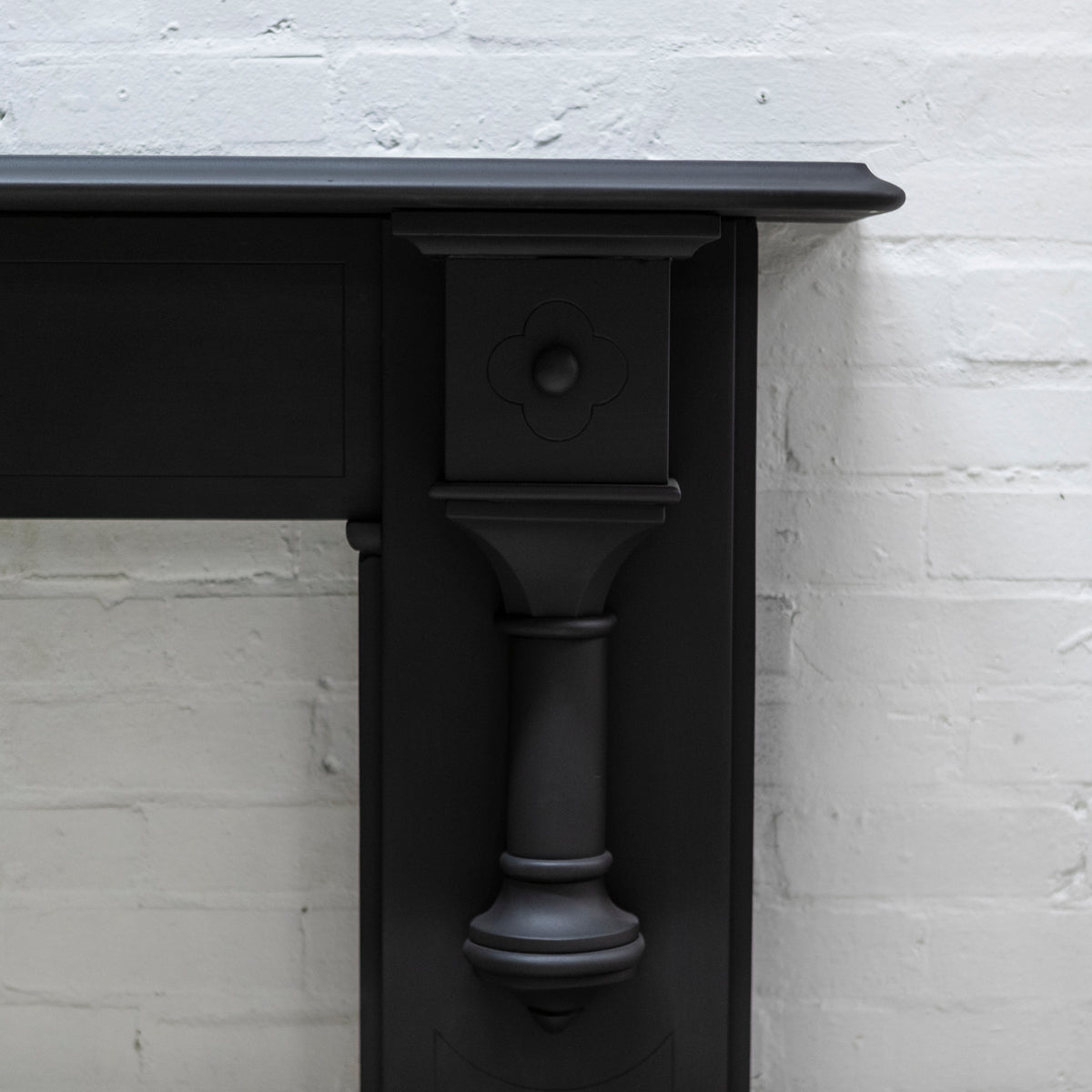 Large Antique Victorian Slate Fireplace Surround With Corbels | The Architectural Forum