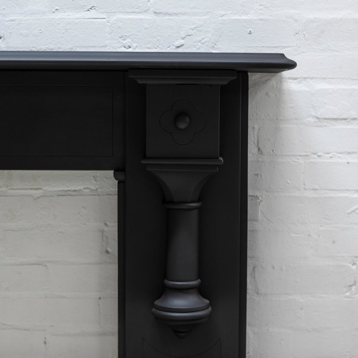 Large Antique Victorian Slate Fireplace Surround With Corbels | The Architectural Forum